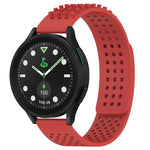 สายรัดนาฬิกาซิลิโคนรูระบายอากาศ 3D จุด ขนาด 20 มม. สำหรับ Samsung Galaxy Watch 6 Classic ขนาด 43 มม. สำหรับ Samsung Galaxy Watch 5 Pro Golf Edition สำหรับ Samsung Galaxy Watch 5 Golf Edition