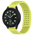 สายรัดนาฬิกาซิลิโคนรูระบายอากาศ 3D จุด ขนาด 20 มม. สำหรับ Samsung Galaxy Watch 6 Classic ขนาด 43 มม. สำหรับ Samsung Galaxy Watch 5 Pro Golf Edition สำหรับ Samsung Galaxy Watch 5 Golf Edition