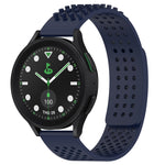 สายรัดนาฬิกาซิลิโคนรูระบายอากาศ 3D จุด ขนาด 20 มม. สำหรับ Samsung Galaxy Watch 6 Classic ขนาด 43 มม. สำหรับ Samsung Galaxy Watch 5 Pro Golf Edition สำหรับ Samsung Galaxy Watch 5 Golf Edition