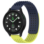 สายรัดนาฬิกาซิลิโคนรูระบายอากาศ 3D จุด ขนาด 20 มม. สำหรับ Samsung Galaxy Watch 6 Classic ขนาด 43 มม. สำหรับ Samsung Galaxy Watch 5 Pro Golf Edition สำหรับ Samsung Galaxy Watch 5 Golf Edition