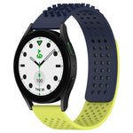 สายรัดนาฬิกาซิลิโคนรูระบายอากาศ 3D จุด ขนาด 20 มม. สำหรับ Samsung Galaxy Watch 6 Classic ขนาด 43 มม. สำหรับ Samsung Galaxy Watch 5 Pro Golf Edition สำหรับ Samsung Galaxy Watch 5 Golf Edition