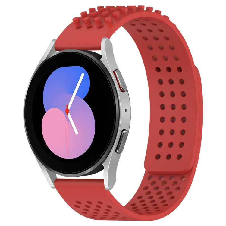 20mm Holes Breathable 3D Dots Silicone Watch Band, For Samsung Galaxy Watch 5  44mm, For Samsung Galaxy Watch 5 Pro  45mm, For Samsung Galaxy Watch 5  40mm