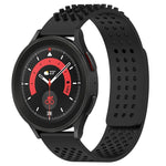 20mm Holes Breathable 3D Dots Silicone Watch Band, For Samsung Galaxy Watch 5  44mm, For Samsung Galaxy Watch 5 Pro  45mm, For Samsung Galaxy Watch 5  40mm