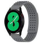 สายรัดนาฬิกาซิลิโคนรูระบายอากาศ 3D จุด ขนาด 20 มม. สำหรับ Samsung Galaxy Watch 4 ขนาด 44 มม. สำหรับ Samsung Galaxy Watch 4 ขนาด 40 มม. สำหรับ Samsung Galaxy Watch 4 Classic ขนาด 46 มม.