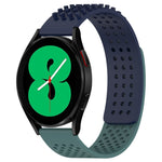 สายรัดนาฬิกาซิลิโคนรูระบายอากาศ 3D จุด ขนาด 20 มม. สำหรับ Samsung Galaxy Watch 4 ขนาด 44 มม. สำหรับ Samsung Galaxy Watch 4 ขนาด 40 มม. สำหรับ Samsung Galaxy Watch 4 Classic ขนาด 46 มม.