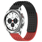 สายซิลิโคน 3D จุดระบายอากาศขนาด 20mm สำหรับ Samsung Galaxy Watch 4 Classic 42mm, สำหรับ Samsung Galaxy Watch Active 2 44mm, สำหรับ Samsung Galaxy Watch Active 2 40mm