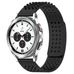 สายซิลิโคน 3D จุดระบายอากาศขนาด 20mm สำหรับ Samsung Galaxy Watch 4 Classic 42mm, สำหรับ Samsung Galaxy Watch Active 2 44mm, สำหรับ Samsung Galaxy Watch Active 2 40mm