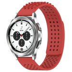 สายซิลิโคน 3D จุดระบายอากาศขนาด 20mm สำหรับ Samsung Galaxy Watch 4 Classic 42mm, สำหรับ Samsung Galaxy Watch Active 2 44mm, สำหรับ Samsung Galaxy Watch Active 2 40mm