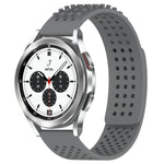 สายซิลิโคน 3D จุดระบายอากาศขนาด 20mm สำหรับ Samsung Galaxy Watch 4 Classic 42mm, สำหรับ Samsung Galaxy Watch Active 2 44mm, สำหรับ Samsung Galaxy Watch Active 2 40mm