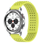 สายซิลิโคน 3D จุดระบายอากาศขนาด 20mm สำหรับ Samsung Galaxy Watch 4 Classic 42mm, สำหรับ Samsung Galaxy Watch Active 2 44mm, สำหรับ Samsung Galaxy Watch Active 2 40mm