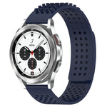 สายซิลิโคน 3D จุดระบายอากาศขนาด 20mm สำหรับ Samsung Galaxy Watch 4 Classic 42mm, สำหรับ Samsung Galaxy Watch Active 2 44mm, สำหรับ Samsung Galaxy Watch Active 2 40mm