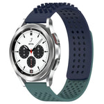 สายซิลิโคน 3D จุดระบายอากาศขนาด 20mm สำหรับ Samsung Galaxy Watch 4 Classic 42mm, สำหรับ Samsung Galaxy Watch Active 2 44mm, สำหรับ Samsung Galaxy Watch Active 2 40mm