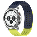 สายซิลิโคน 3D จุดระบายอากาศขนาด 20mm สำหรับ Samsung Galaxy Watch 4 Classic 42mm, สำหรับ Samsung Galaxy Watch Active 2 44mm, สำหรับ Samsung Galaxy Watch Active 2 40mm