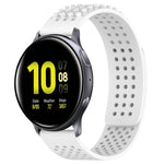 สายซิลิโคน 3D จุดระบายอากาศขนาด 20mm สำหรับ Samsung Galaxy Watch 4 Classic 42mm, สำหรับ Samsung Galaxy Watch Active 2 44mm, สำหรับ Samsung Galaxy Watch Active 2 40mm