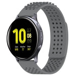 สายซิลิโคน 3D จุดระบายอากาศขนาด 20mm สำหรับ Samsung Galaxy Watch 4 Classic 42mm, สำหรับ Samsung Galaxy Watch Active 2 44mm, สำหรับ Samsung Galaxy Watch Active 2 40mm