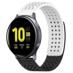 สายซิลิโคน 3D จุดระบายอากาศขนาด 20mm สำหรับ Samsung Galaxy Watch 4 Classic 42mm, สำหรับ Samsung Galaxy Watch Active 2 44mm, สำหรับ Samsung Galaxy Watch Active 2 40mm