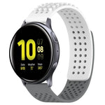 สายซิลิโคน 3D จุดระบายอากาศขนาด 20mm สำหรับ Samsung Galaxy Watch 4 Classic 42mm, สำหรับ Samsung Galaxy Watch Active 2 44mm, สำหรับ Samsung Galaxy Watch Active 2 40mm