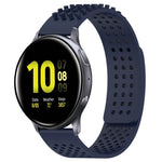 สายซิลิโคน 3D จุดระบายอากาศขนาด 20mm สำหรับ Samsung Galaxy Watch 4 Classic 42mm, สำหรับ Samsung Galaxy Watch Active 2 44mm, สำหรับ Samsung Galaxy Watch Active 2 40mm