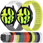 สายซิลิโคน 3D จุดระบายอากาศขนาด 20mm สำหรับ Samsung Galaxy Watch 4 Classic 42mm, สำหรับ Samsung Galaxy Watch Active 2 44mm, สำหรับ Samsung Galaxy Watch Active 2 40mm
