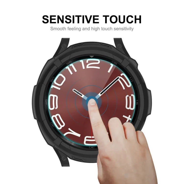 เคสกันกระแทก TPU ENKAY Hat-Prince 2 in 1 + ฟิล์มกระจกนิรภัย 9H 0.2mm สำหรับ Samsung Galaxy Watch6 Classic 47mm, สำหรับ Samsung Galaxy Watch6 Classic 43mm