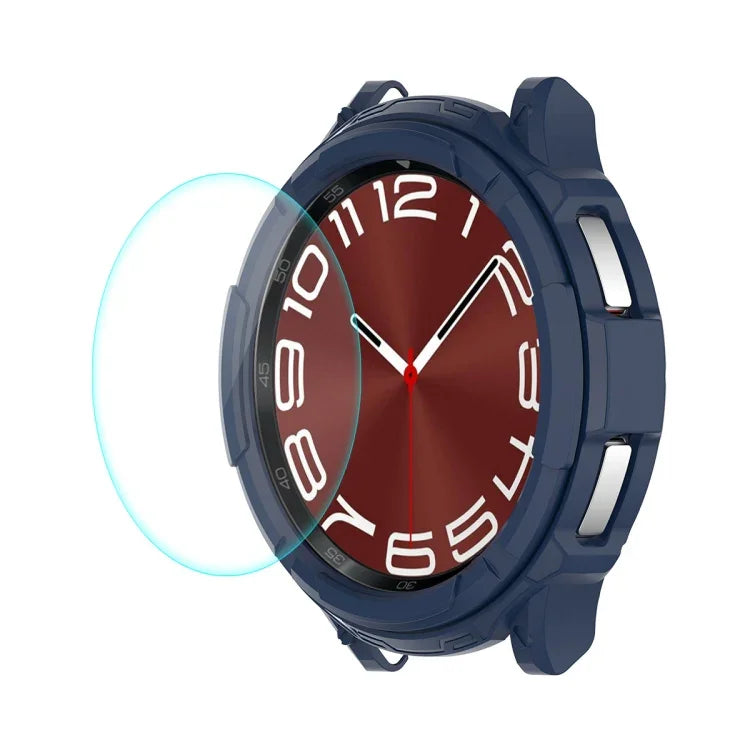 เคสกันกระแทก TPU ENKAY Hat-Prince 2 in 1 + ฟิล์มกระจกนิรภัย 9H 0.2mm สำหรับ Samsung Galaxy Watch6 Classic 47mm, สำหรับ Samsung Galaxy Watch6 Classic 43mm