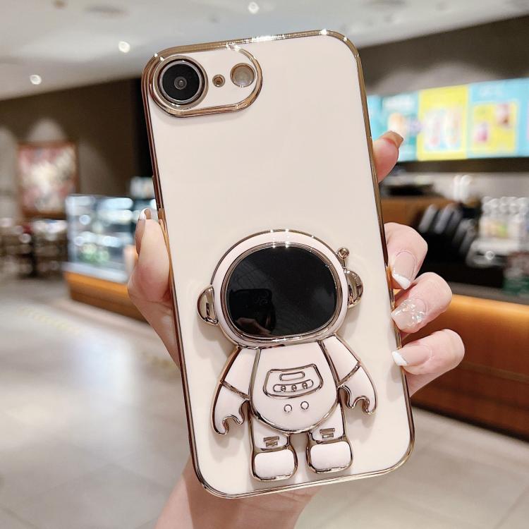 เคสโทรศัพท์ที่ยึดนักบินอวกาศชุบ Electroplating สำหรับ iPhone 17e / 16e, สำหรับ iPhone 17 Pro Max, สำหรับ iPhone 17 Pro, สำหรับ iPhone 17, สำหรับ iPhone Air, สำหรับ iPhone 16 Pro Max, สำหรับ iPhone 16 Pro, สำหรับ iPhone 16 Plus
