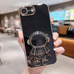 เคสโทรศัพท์ที่ยึดนักบินอวกาศชุบ Electroplating สำหรับ iPhone 17e / 16e, สำหรับ iPhone 17 Pro Max, สำหรับ iPhone 17 Pro, สำหรับ iPhone 17, สำหรับ iPhone Air, สำหรับ iPhone 16 Pro Max, สำหรับ iPhone 16 Pro, สำหรับ iPhone 16 Plus