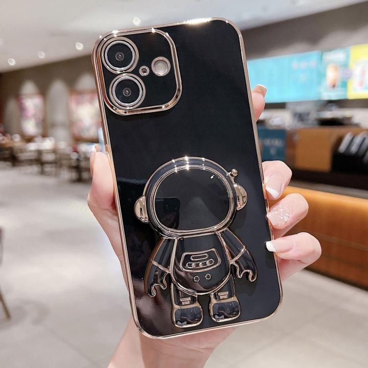 เคสโทรศัพท์ที่ยึดนักบินอวกาศชุบ Electroplating สำหรับ iPhone 17e / 16e, สำหรับ iPhone 17 Pro Max, สำหรับ iPhone 17 Pro, สำหรับ iPhone 17, สำหรับ iPhone Air, สำหรับ iPhone 16 Pro Max, สำหรับ iPhone 16 Pro, สำหรับ iPhone 16 Plus