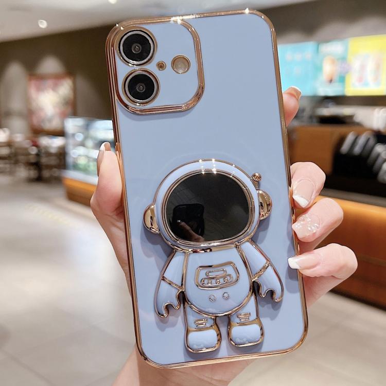 เคสโทรศัพท์ที่ยึดนักบินอวกาศชุบ Electroplating สำหรับ iPhone 17e / 16e, สำหรับ iPhone 17 Pro Max, สำหรับ iPhone 17 Pro, สำหรับ iPhone 17, สำหรับ iPhone Air, สำหรับ iPhone 16 Pro Max, สำหรับ iPhone 16 Pro, สำหรับ iPhone 16 Plus