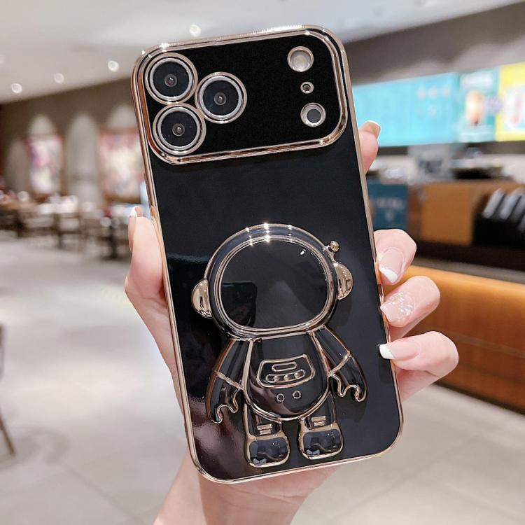 เคสโทรศัพท์ที่ยึดนักบินอวกาศชุบ Electroplating สำหรับ iPhone 17e / 16e, สำหรับ iPhone 17 Pro Max, สำหรับ iPhone 17 Pro, สำหรับ iPhone 17, สำหรับ iPhone Air, สำหรับ iPhone 16 Pro Max, สำหรับ iPhone 16 Pro, สำหรับ iPhone 16 Plus