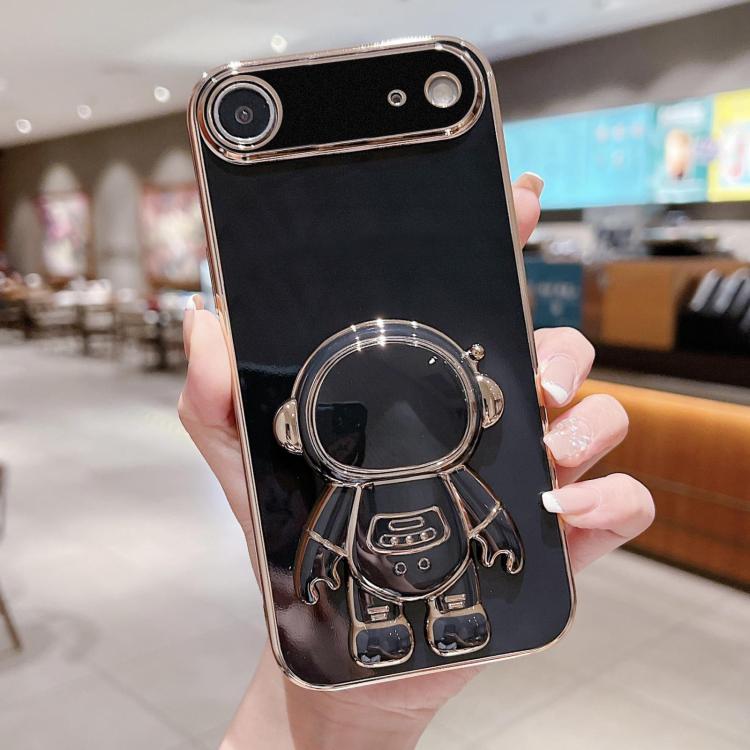 เคสโทรศัพท์ที่ยึดนักบินอวกาศชุบ Electroplating สำหรับ iPhone 17e / 16e, สำหรับ iPhone 17 Pro Max, สำหรับ iPhone 17 Pro, สำหรับ iPhone 17, สำหรับ iPhone Air, สำหรับ iPhone 16 Pro Max, สำหรับ iPhone 16 Pro, สำหรับ iPhone 16 Plus
