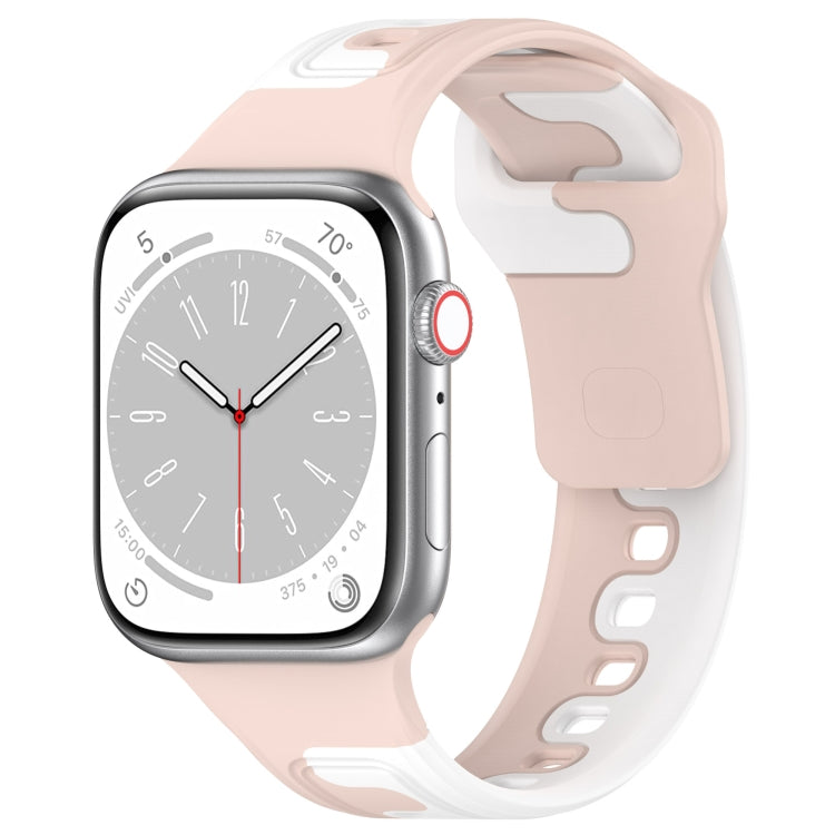 สายรัดนาฬิกาซิลิโคนสองสี สำหรับ Apple Watch 42 มม., สำหรับ Apple Watch 38 มม.
