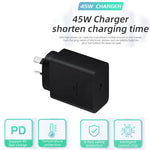 M135 PPS / PD 45W USB-C / Type-C Port Fast Charger, AU Plug, AU Plug