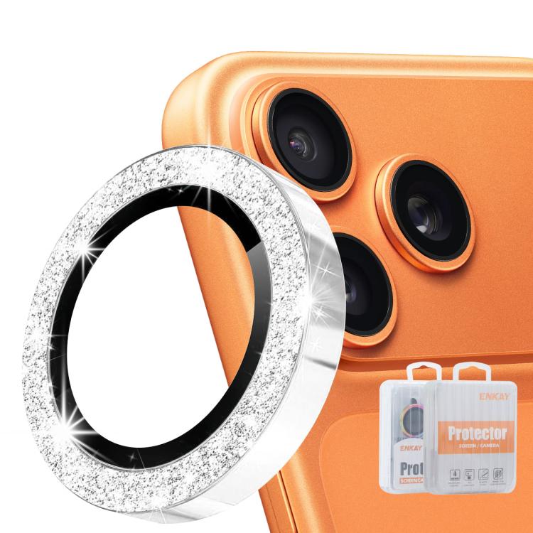 ฟิล์มกระจกนิรภัยอลูมิเนียมอัลลอยด์เลนส์หลัง ENKAY Hat-Prince Glitter สำหรับ iPhone 17 Pro / 17 Pro Max, สำหรับ iPhone 17, สำหรับ iPhone Air, สำหรับ iPhone 15 Pro / 15 Pro Max, สำหรับ iPhone 15 / 15 Plus