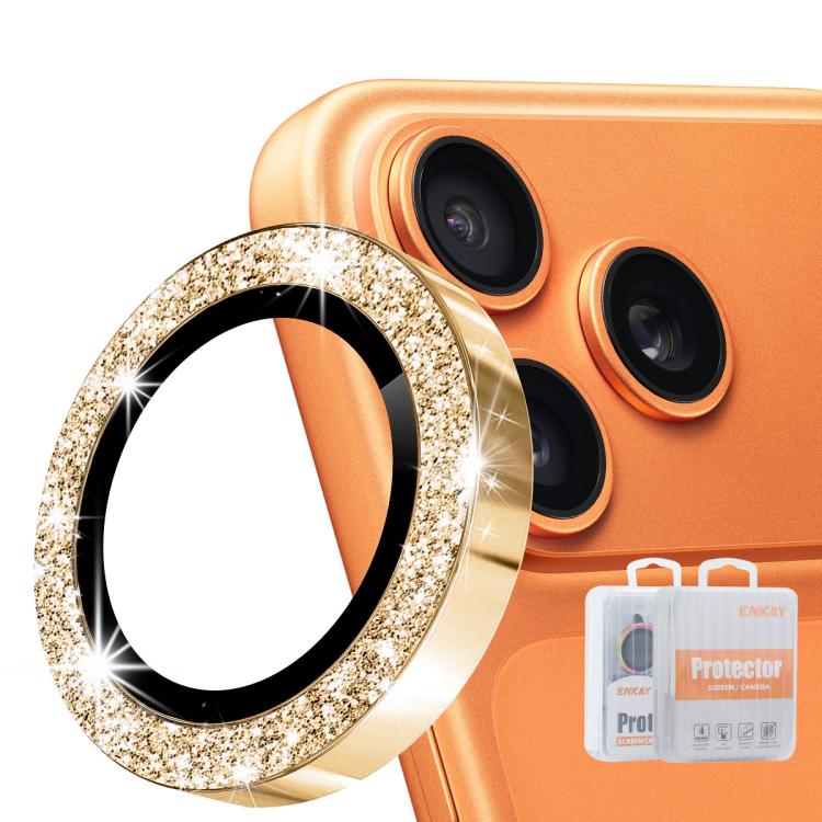 ฟิล์มกระจกนิรภัยอลูมิเนียมอัลลอยด์เลนส์หลัง ENKAY Hat-Prince Glitter สำหรับ iPhone 17 Pro / 17 Pro Max, สำหรับ iPhone 17, สำหรับ iPhone Air, สำหรับ iPhone 15 Pro / 15 Pro Max, สำหรับ iPhone 15 / 15 Plus