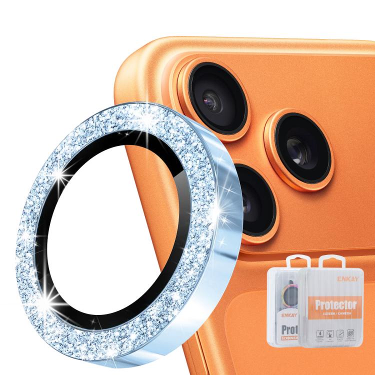 ฟิล์มกระจกนิรภัยอลูมิเนียมอัลลอยด์เลนส์หลัง ENKAY Hat-Prince Glitter สำหรับ iPhone 17 Pro / 17 Pro Max, สำหรับ iPhone 17, สำหรับ iPhone Air, สำหรับ iPhone 15 Pro / 15 Pro Max, สำหรับ iPhone 15 / 15 Plus