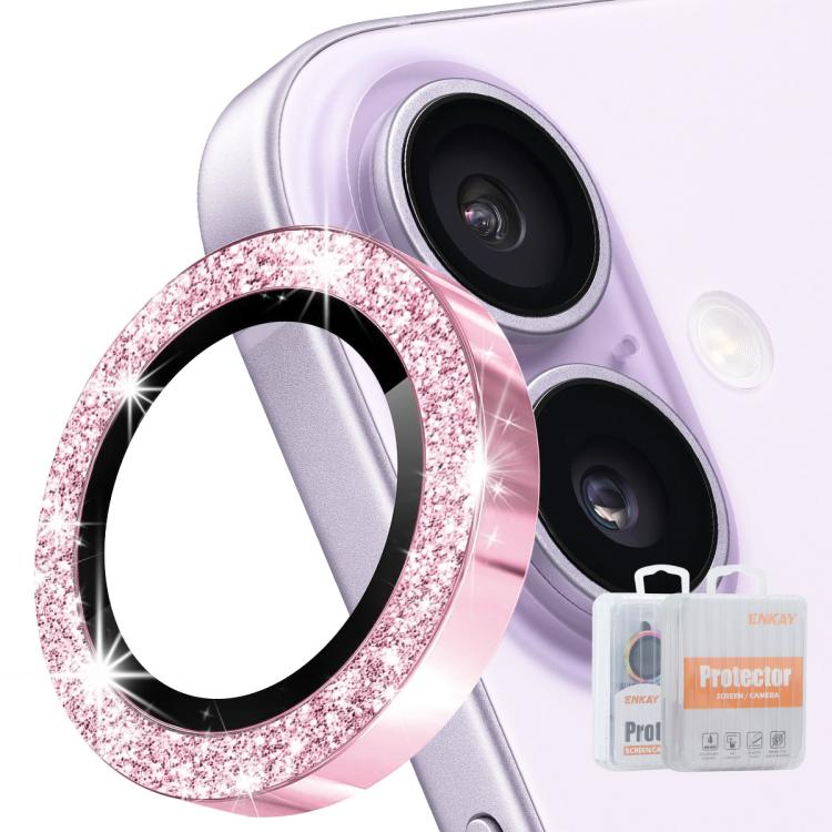 ฟิล์มกระจกนิรภัยอลูมิเนียมอัลลอยด์เลนส์หลัง ENKAY Hat-Prince Glitter สำหรับ iPhone 17 Pro / 17 Pro Max, สำหรับ iPhone 17, สำหรับ iPhone Air, สำหรับ iPhone 15 Pro / 15 Pro Max, สำหรับ iPhone 15 / 15 Plus