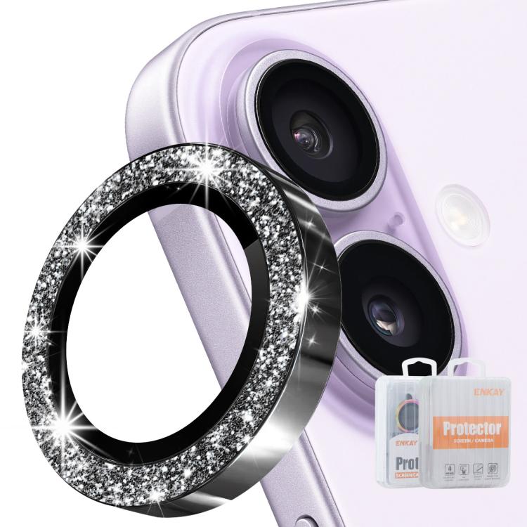 ฟิล์มกระจกนิรภัยอลูมิเนียมอัลลอยด์เลนส์หลัง ENKAY Hat-Prince Glitter สำหรับ iPhone 17 Pro / 17 Pro Max, สำหรับ iPhone 17, สำหรับ iPhone Air, สำหรับ iPhone 15 Pro / 15 Pro Max, สำหรับ iPhone 15 / 15 Plus