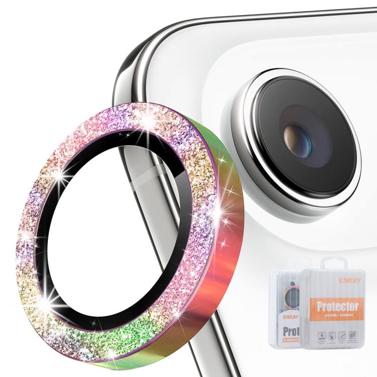 ฟิล์มกระจกนิรภัยอลูมิเนียมอัลลอยด์เลนส์หลัง ENKAY Hat-Prince Glitter สำหรับ iPhone 17 Pro / 17 Pro Max, สำหรับ iPhone 17, สำหรับ iPhone Air, สำหรับ iPhone 15 Pro / 15 Pro Max, สำหรับ iPhone 15 / 15 Plus