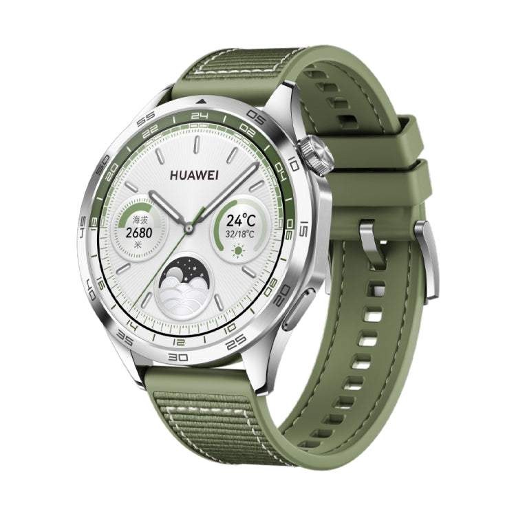 Nylon Silicone Leather Watch Band, For Huawei Watch GT4 46mm, For Huawei Watch 4 Pro, For Huawei Watch 4