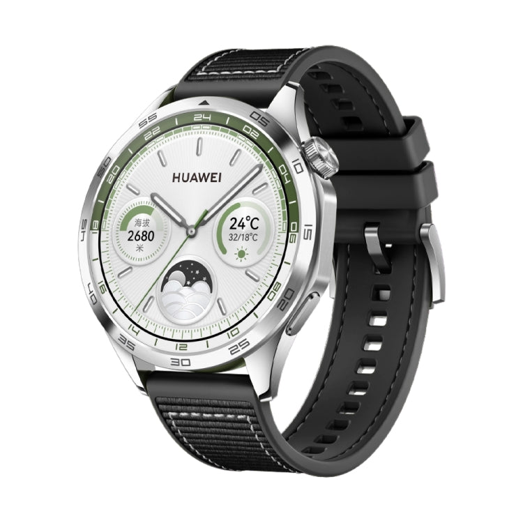 Nylon Silicone Leather Watch Band, For Huawei Watch GT4 46mm, For Huawei Watch 4 Pro, For Huawei Watch 4
