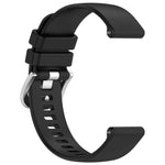 Liquid Glossy Silver Buckle Silicone Watch Band, For Huawei Watch GT3 SE 22mm, For Huawei Watch GT3 Pro 46mm 22mm, For Huawei Watch GT3 Pro 43mm 20mm, For Huawei Watch GT3 46mm 22mm