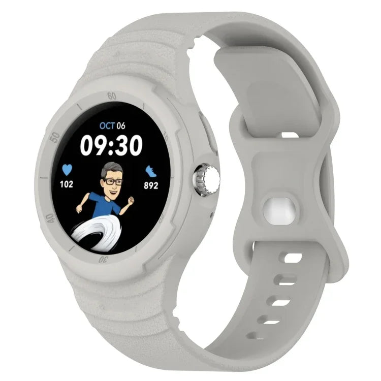 สายซิลิโคนลายหนังแบบบูรณาการ สำหรับ Google Pixel Watch 2