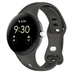 สายซิลิโคนหัวเข็มขัดผีเสื้อเอวเล็ก สำหรับ Google Pixel Watch 4 / 3 / 2 / 1 ขนาด 41 มม.