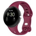 สายซิลิโคนหัวเข็มขัดผีเสื้อเอวเล็ก สำหรับ Google Pixel Watch 4 / 3 / 2 / 1 ขนาด 41 มม.