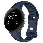 สายซิลิโคนหัวเข็มขัดผีเสื้อเอวเล็ก สำหรับ Google Pixel Watch 4 / 3 / 2 / 1 ขนาด 41 มม.