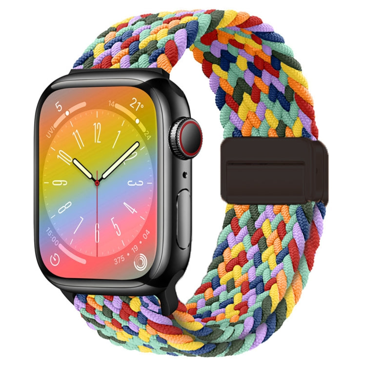 Nylon Woven Magnetic Fold Buckle Watch Band, For Apple Watch Ultra 2 49mm, For Apple Watch Series 9 45mm