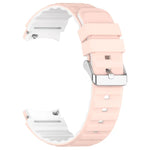 สายรัดนาฬิกาซิลิโคนสองสีแนวนอน สำหรับ Samsung Galaxy Watch 4, สำหรับ Samsung Galaxy Watch 4 Classic ขนาด 46 มม., สำหรับ Samsung Galaxy Watch 3 ขนาด 41 มม.