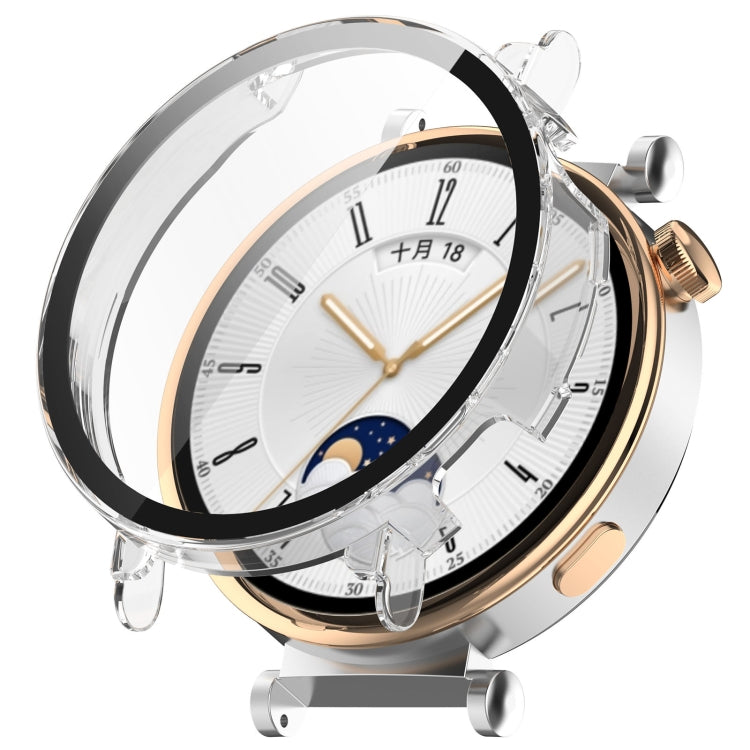 PC+Tempered Glass Integrated Smart Watch Case, For Huawei Watch GT4 46mm, For Huawei Watch GT4 41mm, For Honor Watch 4 Pro