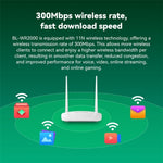LB-LINK WR2000 300M WiFi ขยายสัญญาณบูสเตอร์ เสาอากาศคู่ เราเตอร์ไร้สายความเร็วสูง